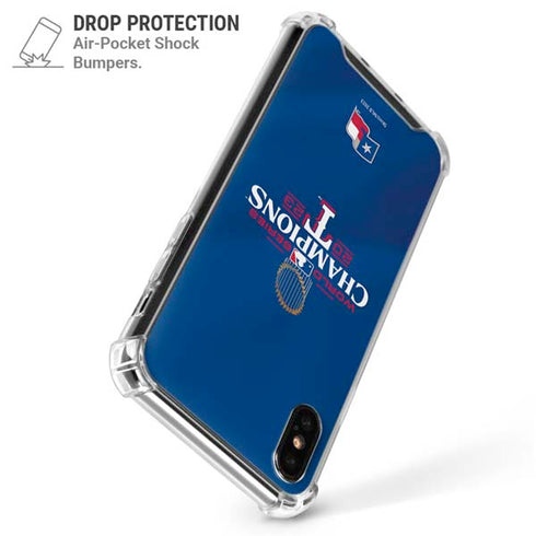 2023 World Series Champions Texas Rangers iPhone XS Max Clear Case